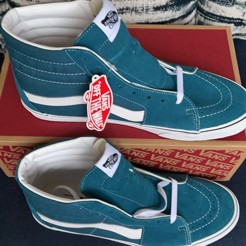 Vans Sk8-Hi Blue Coral/True White MENS - Picture 3 of 16